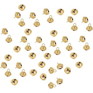 Metalen belletjes - 20x - goud - met oog - 20 mm - hobby/knutsel benodigdheden - Kerst kersmuts belletjes - Kattenbellen - Hobby- en Knutselmateriaal