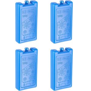 6x Blauwe koelelementen 500 gram 9 x 18 cm - Koelblokken/koelelementen voor koeltas/koelbox