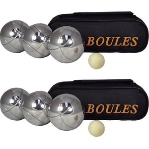 2x Jeu de Boules Sets 3 Ballen/1 But In Draagtas - Jeu de Boules