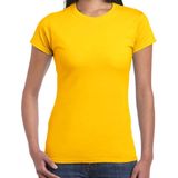 Carnaval reddingsbrigade/ lifeguard Honolulu Hawaii t-shirt geel / achter bedrukking dames