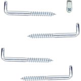 Schroefduim - Zilver - Staal - Kruiskop - Set van 4