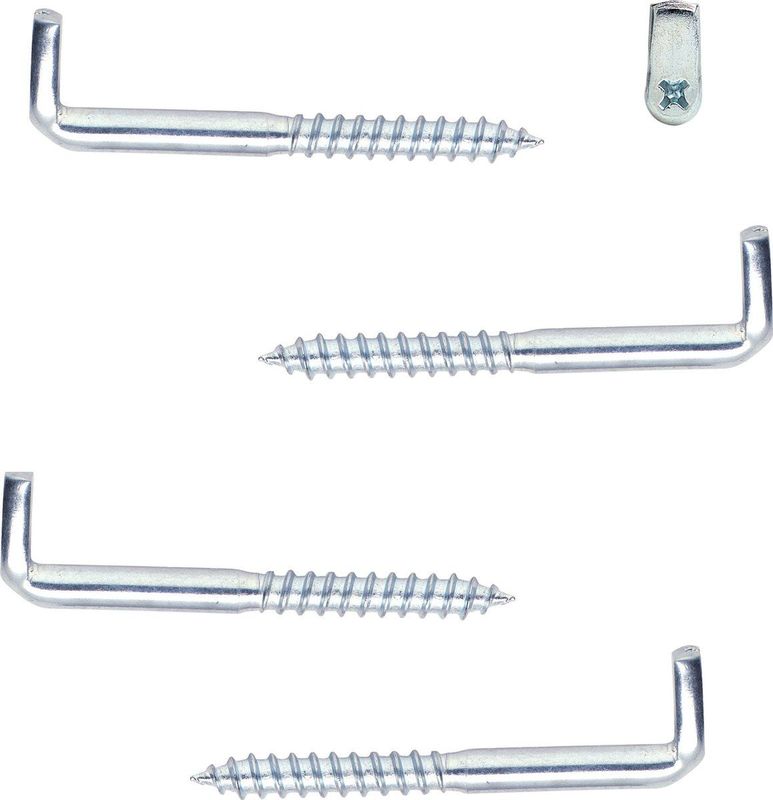 Schroefduim - Zilver - Staal - Kruiskop - Set van 4