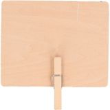 10x Schoolbord memo bordjes met knijper 15 x 12 cm - wanddecoratie