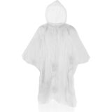 Fun & Feest - Poncho - Transparant - Wegwerp Regenponcho Met Capuchon
