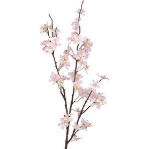 7x Stuks roze appelbloesem kunstbloem/tak met 57 bloemetjes 84 cm - Nepbloemen - Kunstbloemen
