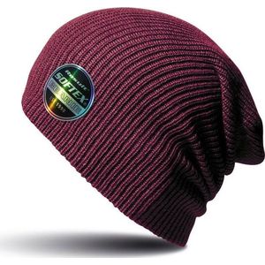 Softex beanie wintermuts in het aubergine paars - Mutsen - volwassenen