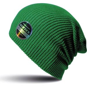 Warme gebreide Beanie wintermuts in het groen voor volwassenen - Damesmutsen / herenmutsen - 100% polyacryl