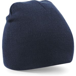 Pull-on beanie wintermuts in het navy blauw - Mutsen - volwassenen