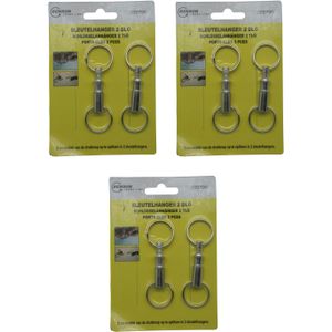 Benson Sleutelhangers - 6x - key snaps - met sleutelringen