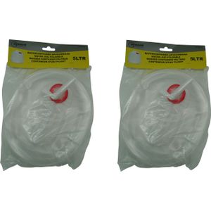 Benson Watercontainer met tapkraan - 2x - 5 liter - opvouwbaar - jerrycan
