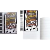 10x A5 muziekschriften met notenbalken lijntjes - educatieve schriften/muziekles schriften