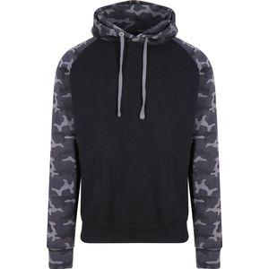 Just Hoods - Capuchon Sweater - Camouflage - Zwart - Katoen/Polyester