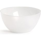 Plasticforte - Serveerschaal/saladeschaal/slakom - D25 x H12 cm - kunststof - transparant