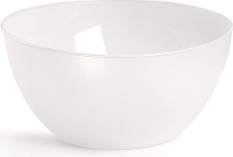 Plasticforte - Serveerschaal/saladeschaal/slakom - D25 x H12 cm - kunststof - transparant