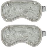 Oogmaskers - Wit - Pluche - 2 Stuks