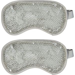 Oogmaskers - Wit - Pluche - 2 Stuks