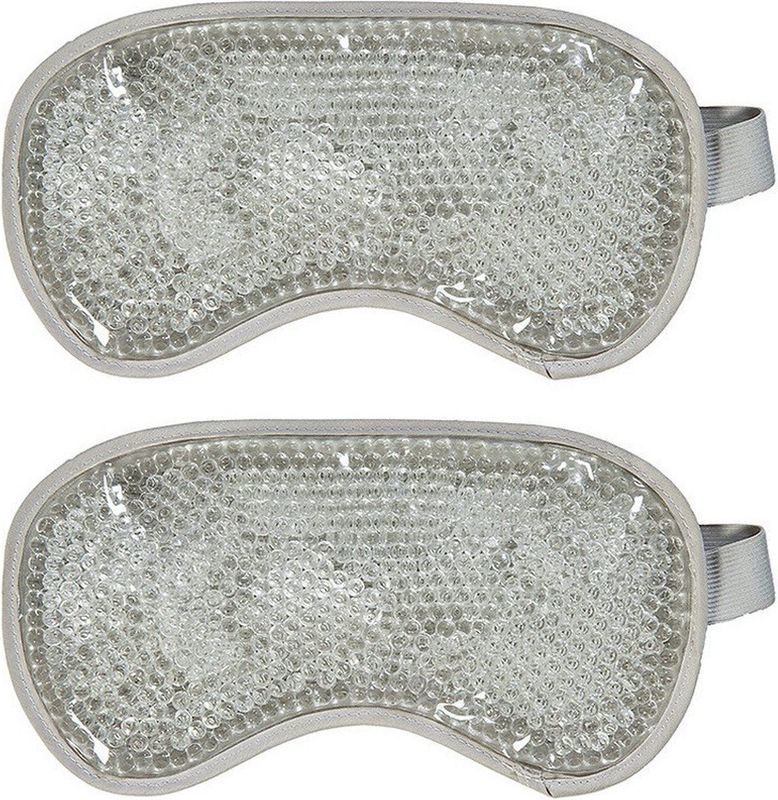 Oogmaskers - Wit - Pluche - 2 Stuks