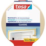 3x rollen afplaktape/schilderstape 19 mm x 50 m - Verf afplakband/tape - Maskeertape - Tesa Masking tape