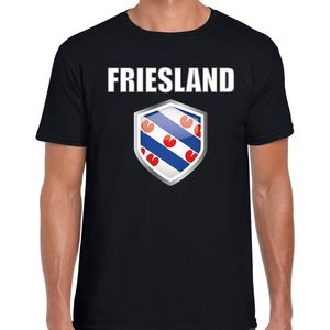 Frieslandt-shirt zwart heren - Friese shirt kleding - Friesland outfit
