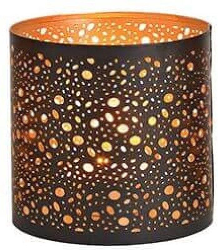 Kaarsenhouder - Zwart - Metaal