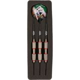 1x Set van 3 dartpijlen Blackjack Brass Red 25 grams - Darten/darts sport artikelen pijltjes messing