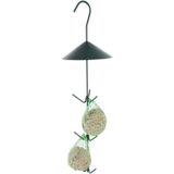 2x Vogel vetbollen houders hangend 44 cm - Vogel voederhangers/vetbolhangers