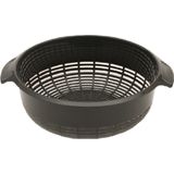Groot Kunststof vergiet donkergrijs - 30 x 27 x 10 cm - Plastic vergieten keuken accessoires