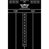Dart krijt scorebord 45 x 30 cm - Sportief spelen - Darten/darts - Scoreborden voor kinderen en volwassenen