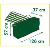 1x Grijze Tuinkussens Opbergtassen met Rits 128 X 57 X 37 cm