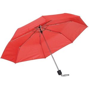 Opvouwbare mini paraplu rood 96 cm - Voordelige kleine paraplu - Regenbescherming