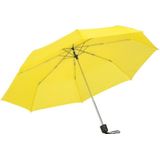 Opvouwbare mini paraplu geel 96 cm - Voordelige kleine paraplu - Regenbescherming