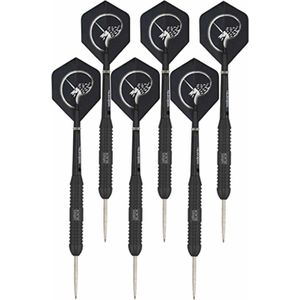 4x Set van 3 dartpijlen Core Plus Black Brass 26 grams - Darten/darts sport artikelen pijltjes messing - Kinderen/volwassenen