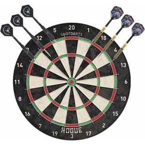 Bulls Classic dartbord set met 2 sets dartpijlen 22 grams