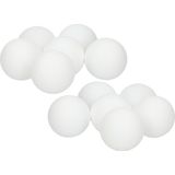 18x Speelgoed tafeltennis/ping pong balletjes wit 4 cm - Tafeltennisballen