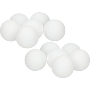 18x Speelgoed tafeltennis/ping pong balletjes wit 4 cm - Tafeltennisballen