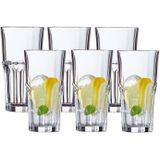 Arcoroc Longdrinkglazen Granity - 6x stuks - 310 ml - Water/sap/koffie/thee glazen - glas