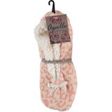 Apollo - Ballerina's - Roze - Polyester - Dierenprint Huissloffen