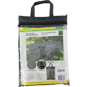 Tuinset/tuinmeubels opberghoes 210 x 210 x 90 cm - zwart - Beschermhoes tegen vuil en vocht