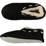Apollo - Spaanse Pantoffels - Zwart - 100% Polyester - Met Anti-Slip Zool