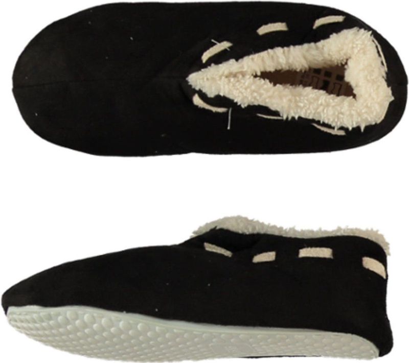 Apollo - Spaanse Pantoffels - Zwart - 100% Polyester - Met Anti-Slip Zool