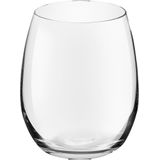 6x Drinkglazen/waterglazen Bouquet transparant 390 ml - Tumbler drinkglazen rond van glas 390 ml