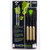 2x Set van 3 dartpijlen Longfield darts brass 23 grams - Darten/darts sport artikelen pijltjes messing - Kinderen/volwassenen