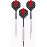 4x Set van 3 dartpijlen Longfield darts nickel silver 21 grams - Dartpijlen