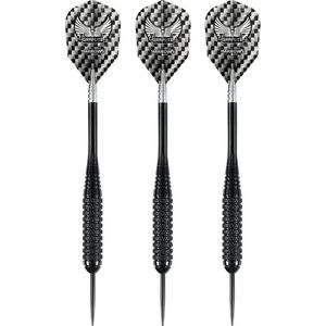 2x Set van 3 dartpijlen Black Arrow 23 grams - Darten/darts sport artikelen pijltjes messing - Kinderen/volwassenen