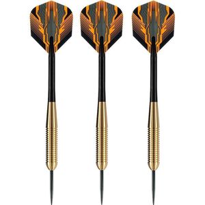 3x Set van 3 dartpijlen Club Brass 19 grams - Darten/darts sport artikelen pijltjes messing - Kinderen/volwassenen