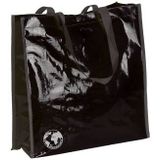 3x stuks eco shopper tas zwart - Milieuvriendelijke boodschappentassen en shoppers