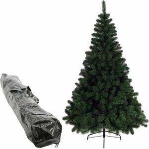 Imperial Pine 120 cm Kunst Kerstboom - Inclusief Opbergzak - 220 Plooitakken - Eenvoudig Opzetten - PVC/Metaal - Groen
