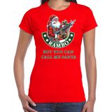 Bellatio Decorations - Fout Kerstshirt - Rood - Dames - Rambo But You Can Call Me Santa