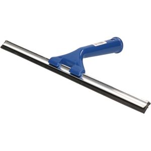 Blauwe raamwisser/raamtrekker rubber strip en kunststof handvat 35 cm - Raamtrekkers/ramenlappen