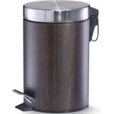 Zeller - Vuilnisbakken - Houtprint - Lichtbruin en Donkerbruin - 2x 3 Liter